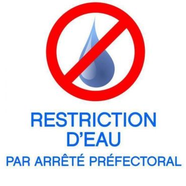 Sécheresse: Restriction de l'eau